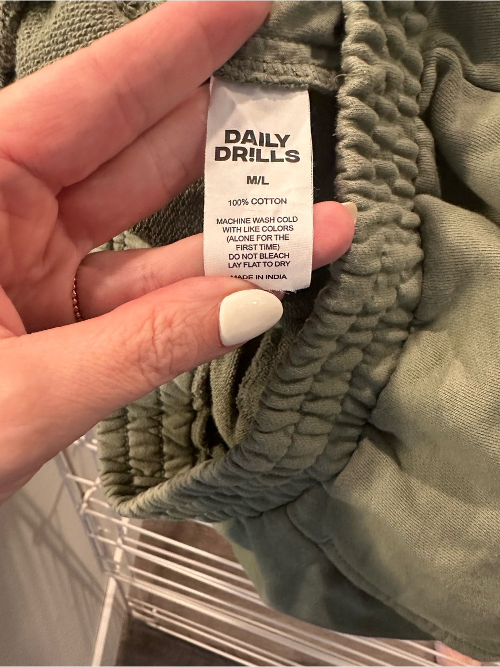 Daily Drills Set! Oversized Crew & Super Shorts in DD Green M/L. EUC - Picture 8 of 10